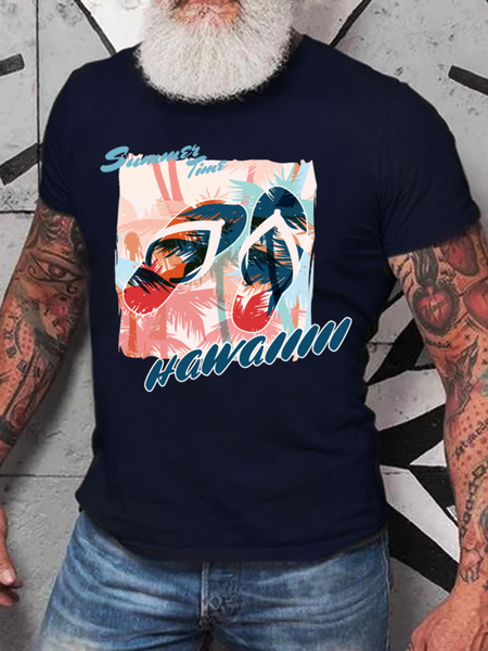 Hawaii Summer Time Vacation Short Sleeve Crew Neck Short Sleeve T-Shirt, Dark blue, T-shirts
Hawaii Summer Time Vacation Short Sleeve Crew Neck Short Sleeve T-Shirt, Dark blue, T-shirts