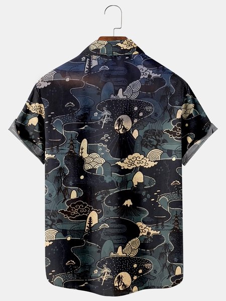 Men's Coconut Tree Print Casual Breathable Hawaiian Short Sleeve Shirt, Black, Men's Floral shirt
Men's Coconut Tree Print Casual Breathable Hawaiian Short Sleeve Shirt, Black, Men's Floral shirt