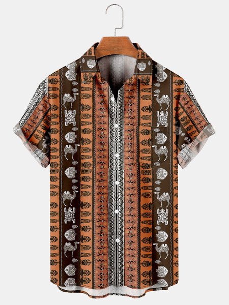 Men's Renaissance Print Casual Breathable Short Sleeve Shirt, Black, Men's Floral shirt
Men's Renaissance Print Casual Breathable Short Sleeve Shirt, Black, Men's Floral shirt