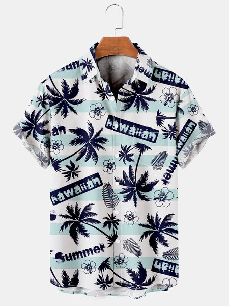 Coconut Tree Graphic Men's Casual Hawaiian Short Sleeve Chest Pocket Shirt, Lightgreen, Men's Floral shirt
Coconut Tree Graphic Men's Casual Hawaiian Short Sleeve Chest Pocket Shirt, Lightgreen, Men's Floral shirt
