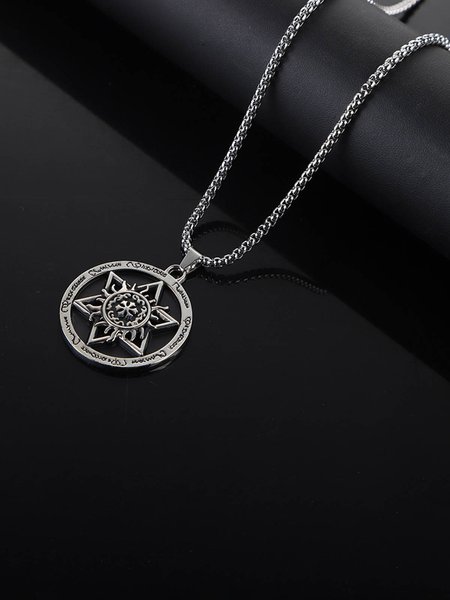 Men's Hawaiian Vintage Round Hexagram Pendant Necklace, As picture, Necklaces
Men's Hawaiian Vintage Round Hexagram Pendant Necklace, As picture, Necklaces