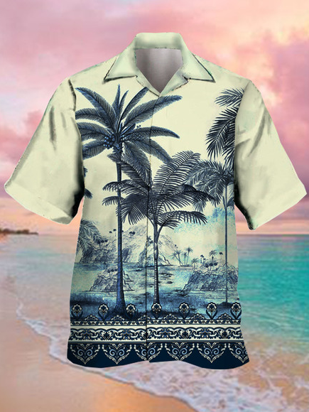 Men's Vintage Coconut Tree Print Casual Breathable Hawaiian Short Sleeve Shirt, Apricot, Men's Floral shirt
Men's Vintage Coconut Tree Print Casual Breathable Hawaiian Short Sleeve Shirt, Apricot, Men's Floral shirt