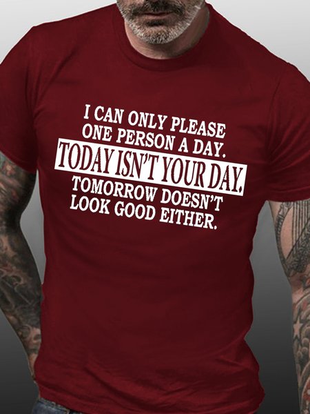 I Can Only Please One Person a Day oday Isn't Your Day Tomorrow Doesn't Look Good Either Vintage Short Sleeve Crew Neck Short Sleeve T-Shirt, Red, T-shirts
I Can Only Please One Person a Day oday Isn't Your Day Tomorrow Doesn't Look Good Either Vintage Short Sleeve Crew Neck Short Sleeve T-Shirt, Red, T-shirts