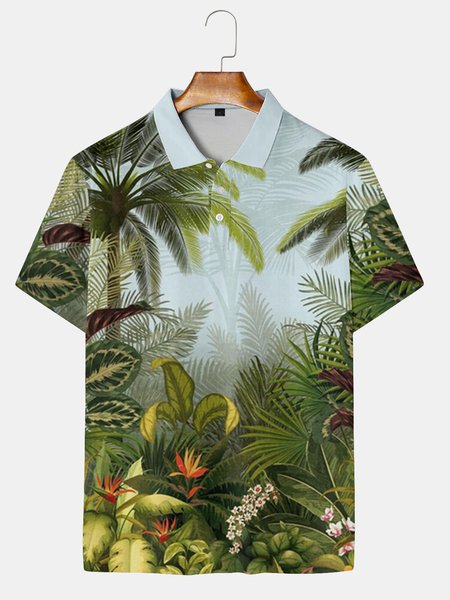 Casual Style Culture Series Japanese Culture Ukiyo-ELeaf Element Lapel Short-Sleeved Polo Print Top, Green, Men's t-shirts
Casual Style Culture Series Japanese Culture Ukiyo-ELeaf Element Lapel Short-Sleeved Polo Print Top, Green, Men's t-shirts
