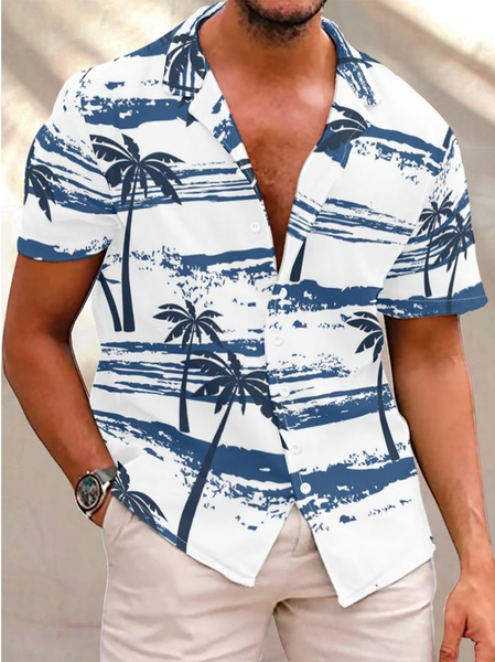 Casual Simple Coconut Tree Print Short Sleeve Shirt, As picture, Short Sleeves Shirts
Casual Simple Coconut Tree Print Short Sleeve Shirt, As picture, Short Sleeves Shirts