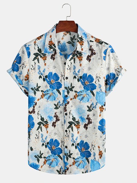 Men's Cotton Linen Plant Floral Comfortable Short Sleeve Shir, As picture, Men's Floral shirt
Men's Cotton Linen Plant Floral Comfortable Short Sleeve Shir, As picture, Men's Floral shirt