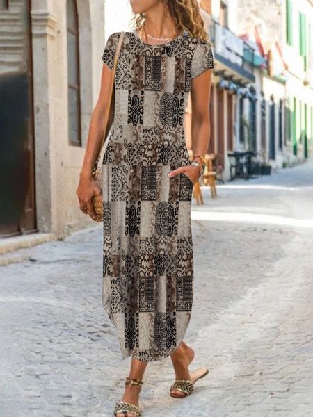 Vintage art vintage pattern holiday a-pendulum dress boho long Plus Size, Multicolor, Dresses
Vintage art vintage pattern holiday a-pendulum dress boho long Plus Size, Multicolor, Dresses