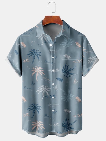 Men's Coconut Tree Vacation Breathable Short Sleeve Hawaiian Shirt, Blue, Men's Floral shirt
Men's Coconut Tree Vacation Breathable Short Sleeve Hawaiian Shirt, Blue, Men's Floral shirt