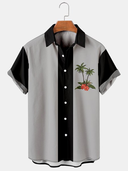 Men's Coconut Tree Print Casual Breathable Hawaiian Short Sleeve Shirt, Black, Men's Floral shirt
Men's Coconut Tree Print Casual Breathable Hawaiian Short Sleeve Shirt, Black, Men's Floral shirt