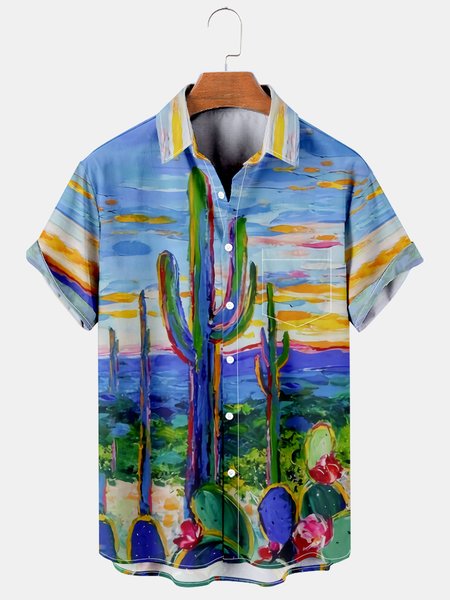 Casual Style Culture Series Japanese Culture Flower Leaf Element Pattern Lapel Short-Sleeved Printed Shirt Top, Multicolor, Men's Floral shirt
Casual Style Culture Series Japanese Culture Flower Leaf Element Pattern Lapel Short-Sleeved Printed Shirt Top, Multicolor, Men's Floral shirt