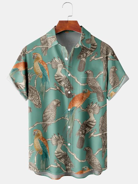 Men's Casual Vacation Breathable Short Sleeve Hawaiian Shirt, Green, Men's Floral shirt
Men's Casual Vacation Breathable Short Sleeve Hawaiian Shirt, Green, Men's Floral shirt