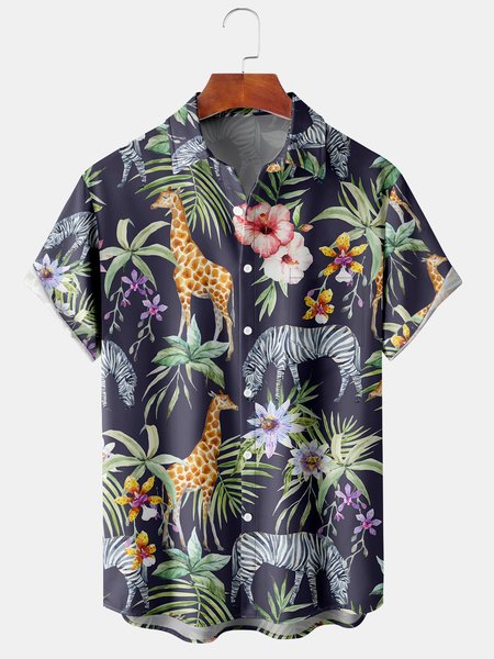 Men's Casual Vacation Breathable Short Sleeve Hawaiian Shirt, Dark_blue, Men's Floral shirt
Men's Casual Vacation Breathable Short Sleeve Hawaiian Shirt, Dark_blue, Men's Floral shirt