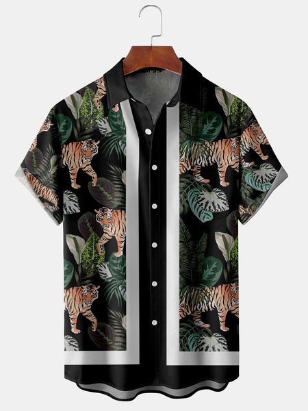 Men's Casual Vacation Breathable Short Sleeve Hawaiian Shirt, Black, Men's Floral shirt
Men's Casual Vacation Breathable Short Sleeve Hawaiian Shirt, Black, Men's Floral shirt