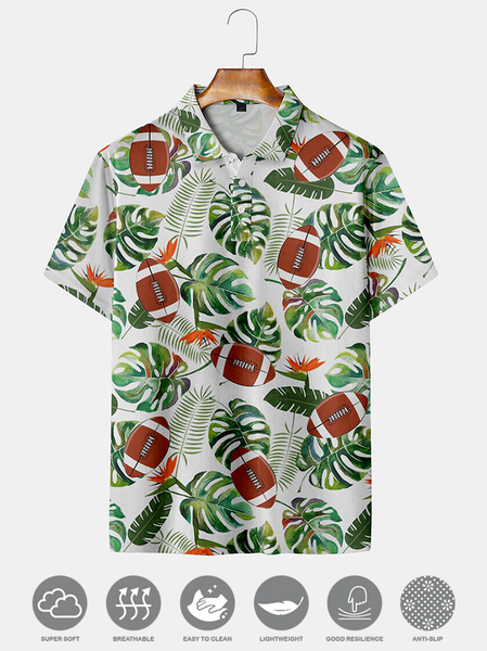 Casual Style Sports sSeries Plant Leaf Flower Rugby Element Lapel Short-Sleeved Polo Print Top, Green, Men's t-shirts
Casual Style Sports sSeries Plant Leaf Flower Rugby Element Lapel Short-Sleeved Polo Print Top, Green, Men's t-shirts