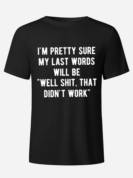 Mens Funny letter Crew Neck Bamboo Fiber Short Sleeve T-Shirt, Black, T-shirts
Mens Funny letter Crew Neck Bamboo Fiber Short Sleeve T-Shirt, Black, T-shirts