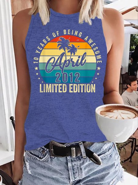 10 Year Old Vintage April 2012 Limited Edition 10th Birthday Women's, Light blue, Tank Tops
10 Year Old Vintage April 2012 Limited Edition 10th Birthday Women's, Light blue, Tank Tops