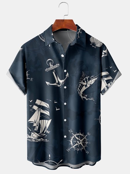 Men's Printed Casual Breathable Short Sleeve Hawaiian Shirt, Purplish blue, Men's Floral shirt
Men's Printed Casual Breathable Short Sleeve Hawaiian Shirt, Purplish blue, Men's Floral shirt