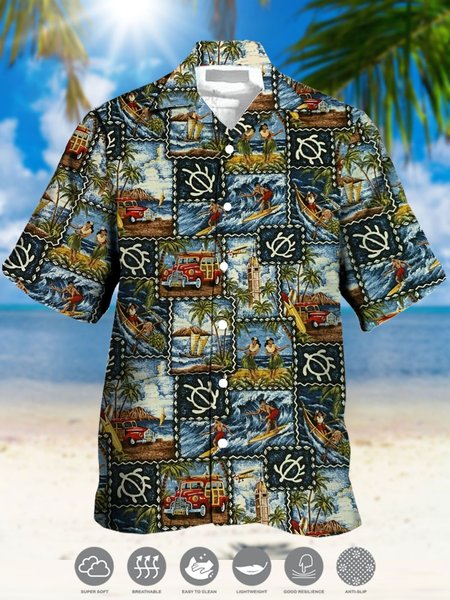 Men's Marine Element Print Casual Moisture Absorbent Breathable Fabric Hawaiian Short Sleeve Shirt, Green, Men's Floral shirt
Men's Marine Element Print Casual Moisture Absorbent Breathable Fabric Hawaiian Short Sleeve Shirt, Green, Men's Floral shirt