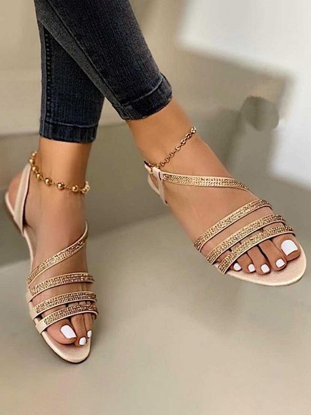 Women's Sexy Hot Drill Sandals, Golden, Sandals