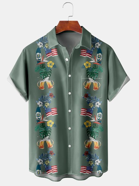 Men's Botanical Print Casual Moisture Absorbent Breathable Fabric Hawaiian Short Sleeve Shirt, As picture, Men's Floral shirt
Men's Botanical Print Casual Moisture Absorbent Breathable Fabric Hawaiian Short Sleeve Shirt, As picture, Men's Floral shirt
