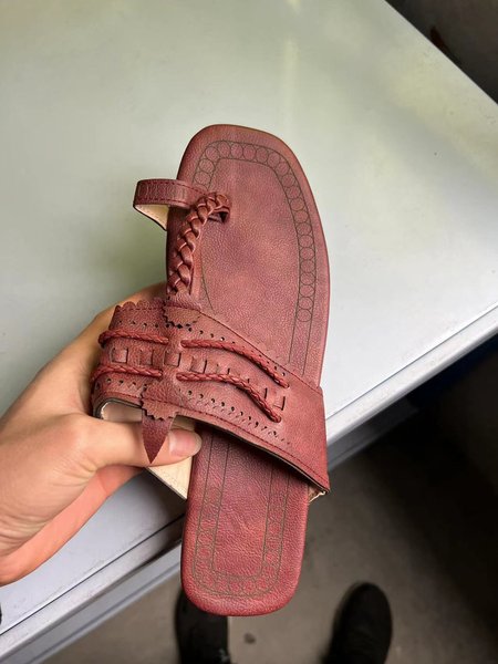 Ladies Flat Embroidered Slip-On Dirty Shoes Vintage Thong Sandals, Deep brown, Sandals
Ladies Flat Embroidered Slip-On Dirty Shoes Vintage Thong Sandals, Deep brown, Sandals