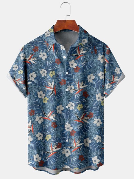 Men's Botanical Print Casual Moisture Absorbent Breathable Fabric Hawaiian Short Sleeve Shirt, Black, Men's Floral shirt
Men's Botanical Print Casual Moisture Absorbent Breathable Fabric Hawaiian Short Sleeve Shirt, Black, Men's Floral shirt