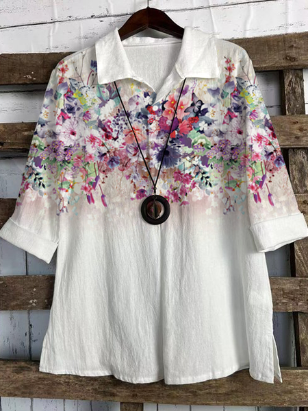 vintage floral print Floral Vintage Loosen Mid Sleeve Blouse, White, Shirts & Blouses
vintage floral print Floral Vintage Loosen Mid Sleeve Blouse, White, Shirts & Blouses