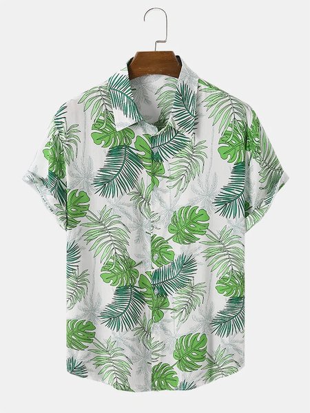Floral Short Sleeve Cotton Blends Short Sleeve Shirt, Green, Shirts & Blouse
Floral Short Sleeve Cotton Blends Short Sleeve Shirt, Green, Shirts & Blouse