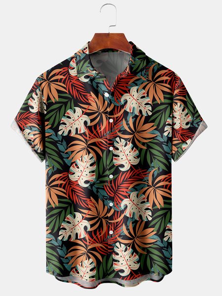 Men's Botanical Print Casual Breathable Short Sleeve Hawaiian Shirt, Green, Men's Floral shirt
Men's Botanical Print Casual Breathable Short Sleeve Hawaiian Shirt, Green, Men's Floral shirt