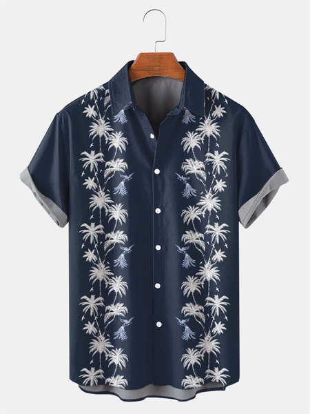 Coconut Tree Graphic Men's Casual Breathable Quick Dry Short Sleeve Shirt, Deep blue, Men's Floral shirt
Coconut Tree Graphic Men's Casual Breathable Quick Dry Short Sleeve Shirt, Deep blue, Men's Floral shirt