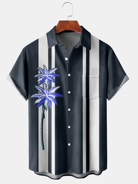 Men's Coconut Tree Print Casual Moisture Absorbent Breathable Fabric Hawaiian Short Sleeve Shirt, Purplish blue, Men's Floral shirt
Men's Coconut Tree Print Casual Moisture Absorbent Breathable Fabric Hawaiian Short Sleeve Shirt, Purplish blue, Men's Floral shirt