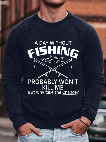 Men's Fishing Casual Long Sleeve Crew Neck Sweatershirt, Purplish blue, Hoodies&Sweatshirts
Men's Fishing Casual Long Sleeve Crew Neck Sweatershirt, Purplish blue, Hoodies&Sweatshirts
