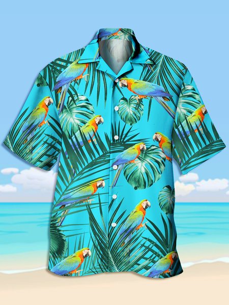 Men's Animal Print Casual Breathable Short Sleeve Hawaiian Shirt, Blue, Men's Floral shirt
Men's Animal Print Casual Breathable Short Sleeve Hawaiian Shirt, Blue, Men's Floral shirt