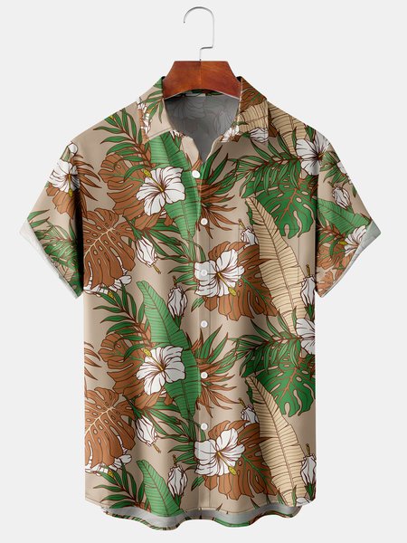 Tropical Plant Graphic Men's Casual Short Sleeve Chest Pocket Hawaiian Shirt, Green, Men's Floral shirt
Tropical Plant Graphic Men's Casual Short Sleeve Chest Pocket Hawaiian Shirt, Green, Men's Floral shirt