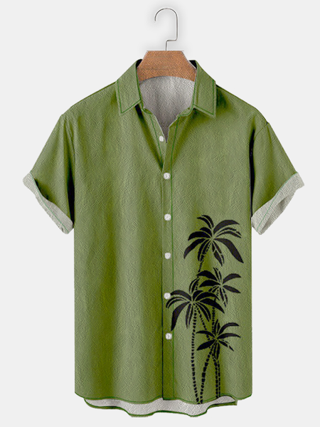 Cotton and Linen Style Coconut Print Lapel Cozy Linen Shirt, Darkgreen, Shirts & Blouse
Cotton and Linen Style Coconut Print Lapel Cozy Linen Shirt, Darkgreen, Shirts & Blouse