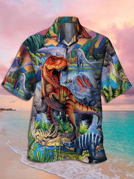 Mens Funky Dinosaurs Print Novelty Short Sleeve Shirt Casual Aloha Shirt, Blue, Short Sleeve Shirts
Mens Funky Dinosaurs Print Novelty Short Sleeve Shirt Casual Aloha Shirt, Blue, Short Sleeve Shirts