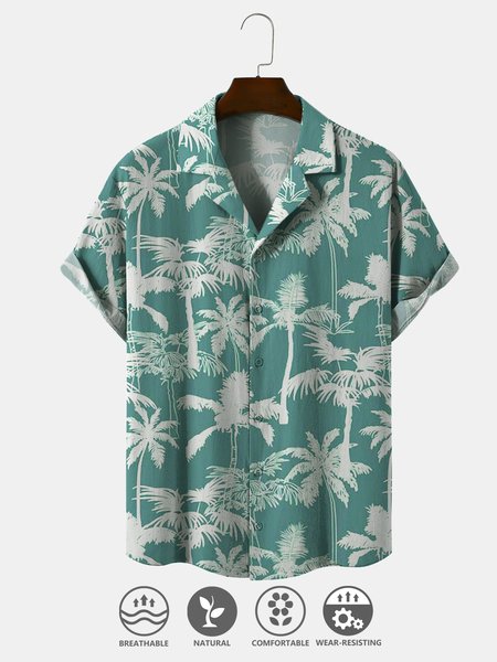 Cotton And Linen Holiday Leisure Short-sleeved Shirt, Light_green, Men's Floral shirt
Cotton And Linen Holiday Leisure Short-sleeved Shirt, Light_green, Men's Floral shirt