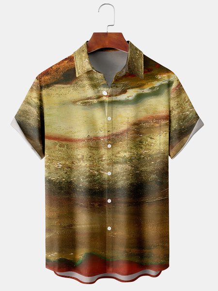 Men's Oil Painting Line Series Printing Casual Breathable Hawaiian Short Sleeve Shirt, Deep khaki, Men's Floral shirt
Men's Oil Painting Line Series Printing Casual Breathable Hawaiian Short Sleeve Shirt, Deep khaki, Men's Floral shirt
