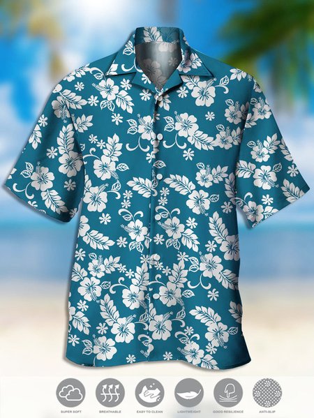 Men's Printed Casual Moisture Absorbent Breathable Fabric Hawaiian Short Sleeve Shirt, Blue, Men's Floral shirt
Men's Printed Casual Moisture Absorbent Breathable Fabric Hawaiian Short Sleeve Shirt, Blue, Men's Floral shirt