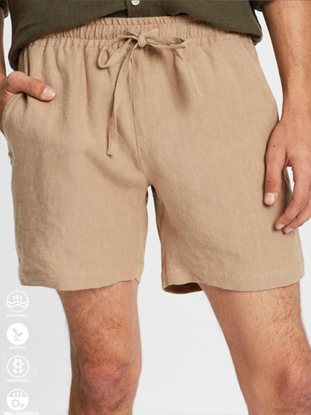 Cotton Linen Style American Casual Basic Versatile Linen Shorts, As picture, Men's shorts
Cotton Linen Style American Casual Basic Versatile Linen Shorts, As picture, Men's shorts