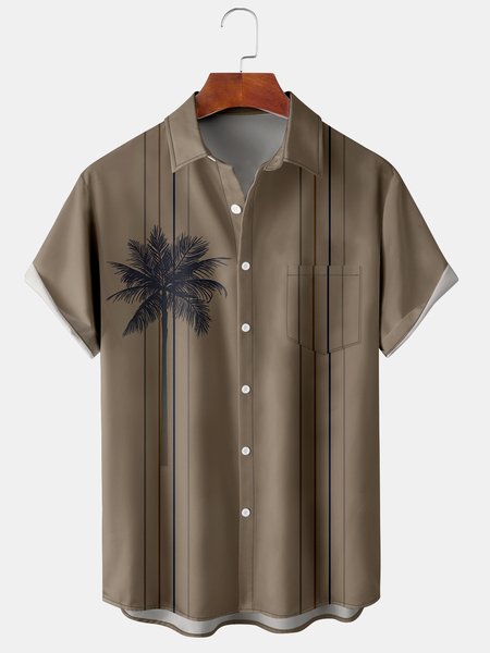 Mens Coconut Tree Print Lapel Loose Chest Pocket Short Sleeve Funky Bowling Shirts, Brown, Men's Floral shirt
Mens Coconut Tree Print Lapel Loose Chest Pocket Short Sleeve Funky Bowling Shirts, Brown, Men's Floral shirt