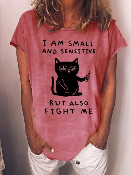 Funny I Am Small And Sensitive But Also Fight Me Crew Neck Sweet Short Sleeve T-Shirt, Pink, T-shirts
Funny I Am Small And Sensitive But Also Fight Me Crew Neck Sweet Short Sleeve T-Shirt, Pink, T-shirts