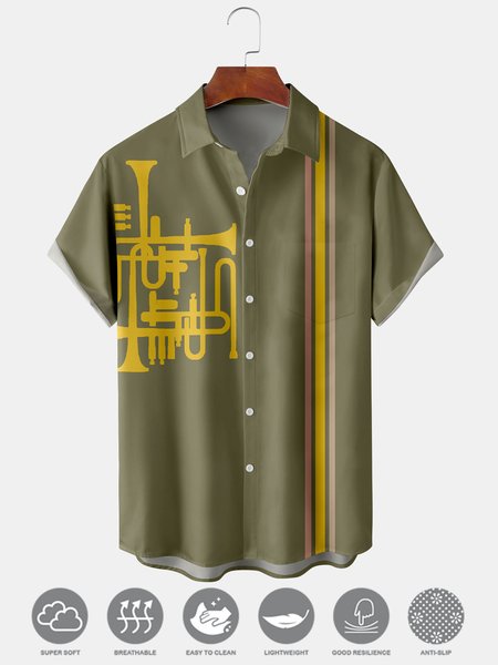 Men's Coconut Music Print Moisture Wicking Fabric Fashion Hawaiian Lapel Short Sleeve Shirts, Green, Men's Floral shirt
Men's Coconut Music Print Moisture Wicking Fabric Fashion Hawaiian Lapel Short Sleeve Shirts, Green, Men's Floral shirt