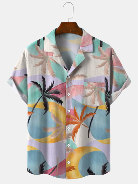 Cotton Linen Style Botanical Floral Coconut Tree Print Cozy Linen Shirt, As picture, Men's Floral shirt
Cotton Linen Style Botanical Floral Coconut Tree Print Cozy Linen Shirt, As picture, Men's Floral shirt