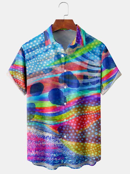 Color Gradient Graphic Short Sleeve Casual Chest Pocket Men's Shirt, Blue, Men's Floral shirt
Color Gradient Graphic Short Sleeve Casual Chest Pocket Men's Shirt, Blue, Men's Floral shirt