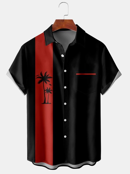 Men's Coconut Tree Print Casual Breathable Hawaiian Short Sleeve Shirt, Black-red, Short Sleeve Shirts
Men's Coconut Tree Print Casual Breathable Hawaiian Short Sleeve Shirt, Black-red, Short Sleeve Shirts