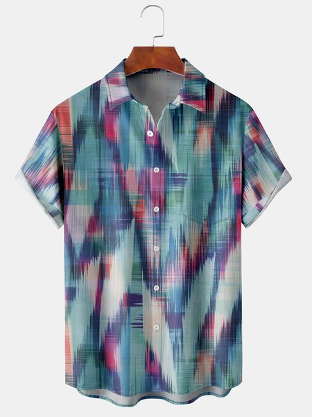 Men's Casual Short Sleeve Hawaiian Shirt with Chest Pocket Print, Blue, Men's Floral shirt
Men's Casual Short Sleeve Hawaiian Shirt with Chest Pocket Print, Blue, Men's Floral shirt