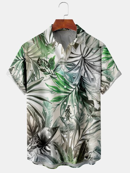Tropical Plant Graphic Men's Hawaiian Short Sleeve Chest Pocket Shirt, As picture, Men's Floral shirt
Tropical Plant Graphic Men's Hawaiian Short Sleeve Chest Pocket Shirt, As picture, Men's Floral shirt
