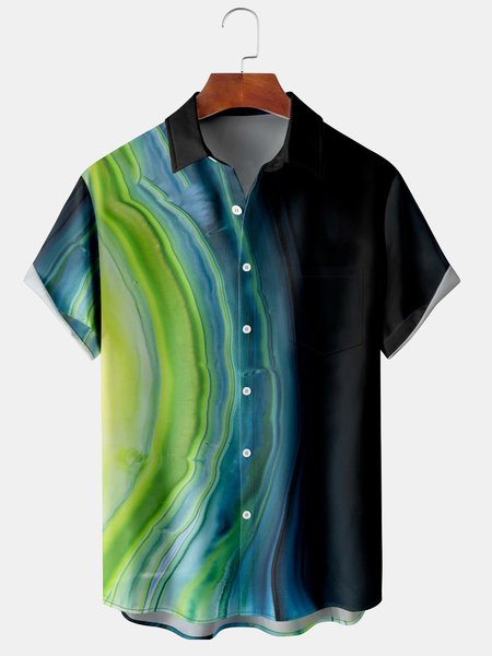 Mens Ombre Print Lapel Chest Pocket Short Sleeve Hawaiian Shirts, Black, Men's Floral shirt
Mens Ombre Print Lapel Chest Pocket Short Sleeve Hawaiian Shirts, Black, Men's Floral shirt