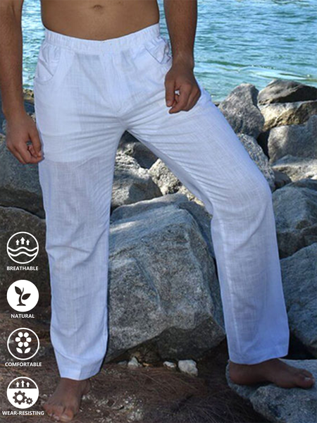 Cotton and linen style American casual basic wild linen trousers, As picture, Men's shorts
Cotton and linen style American casual basic wild linen trousers, As picture, Men's shorts